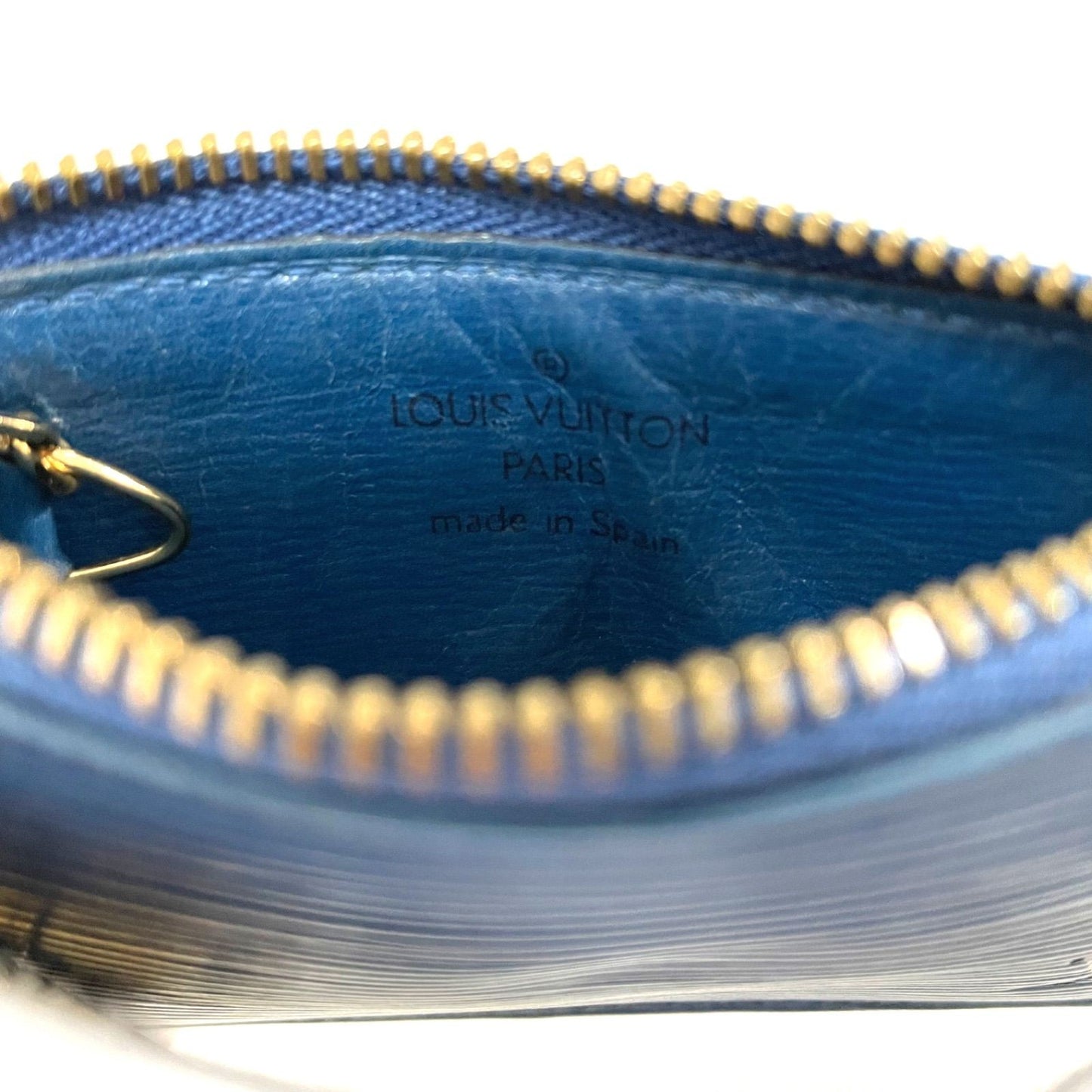LOUIS VUITTON Coin Case Wallet Purse Compact Pochette Cles Epi M63805 Auth
