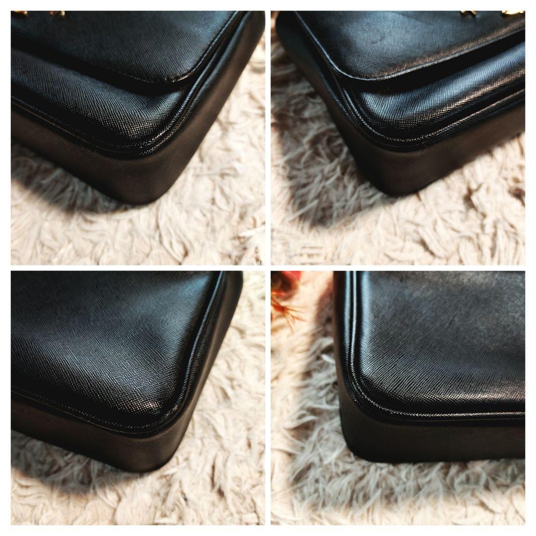 Vivienne Westwood Hand Bag Tote Purse Orb Leather Black Authentic