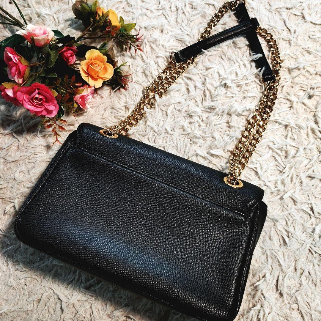 Vivienne Westwood Hand Bag Tote Purse Orb Leather Black Authentic