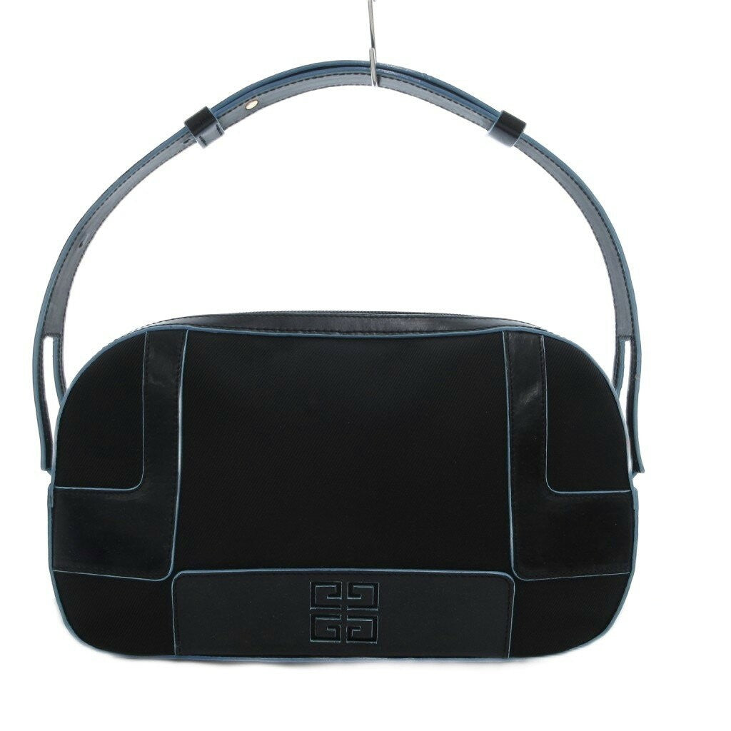 GIVENCHY Shoulder Bag Purse 4G Leather Black Authentic
