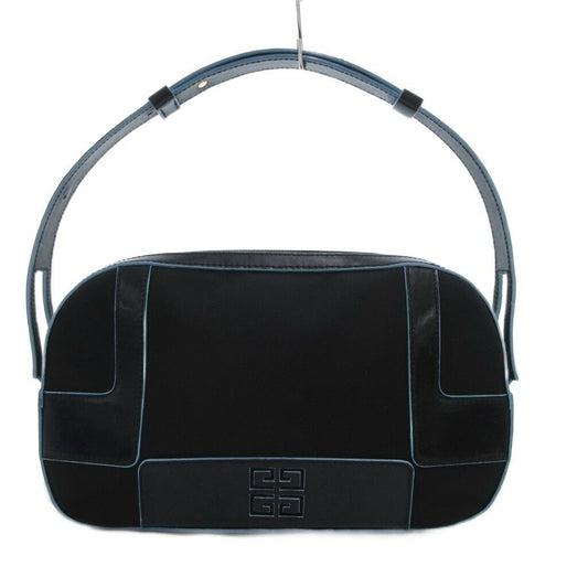 GIVENCHY Shoulder Bag Purse 4G Leather Black Authentic