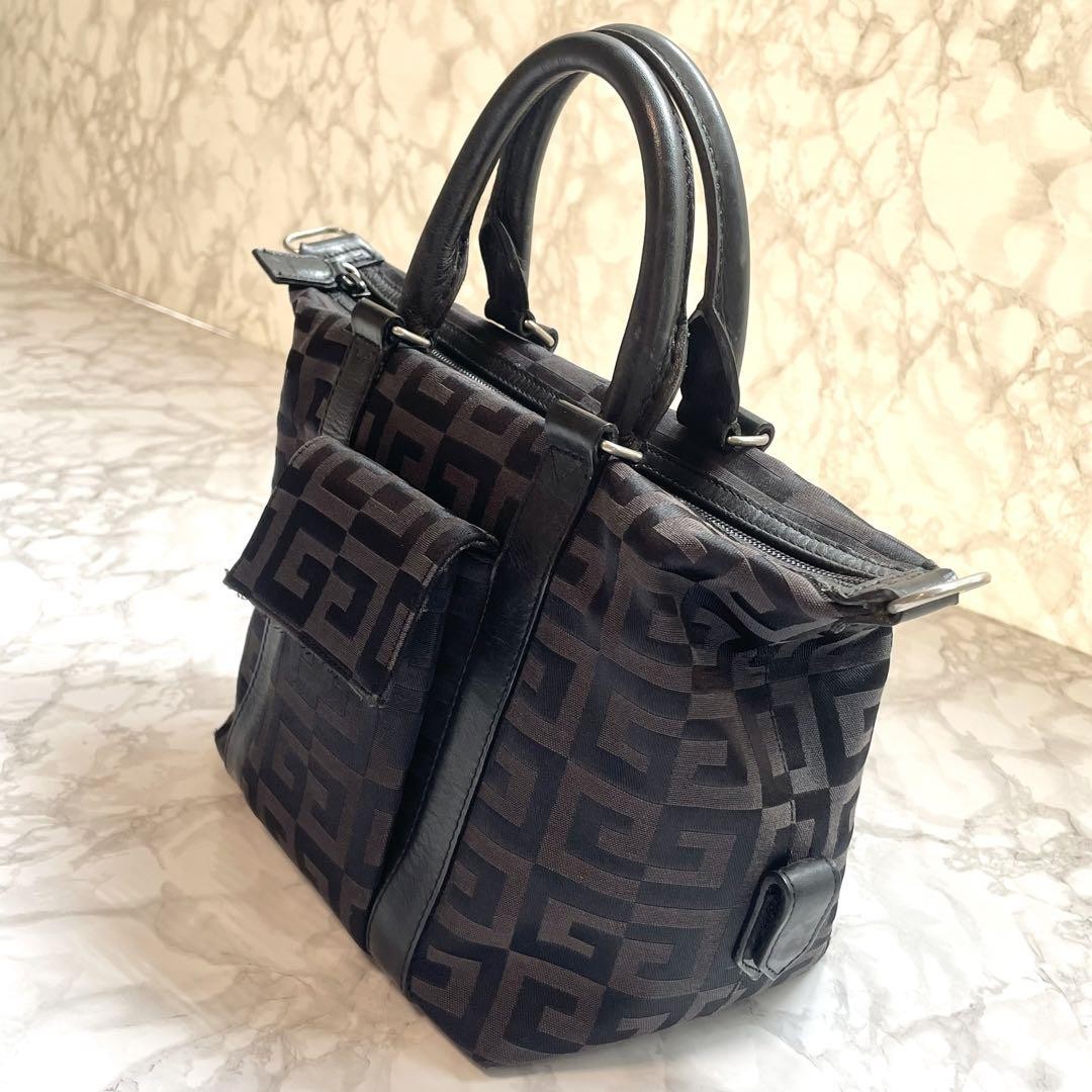 GIVENCHY Hand Bag Tote Purse 4G Black Authentic
