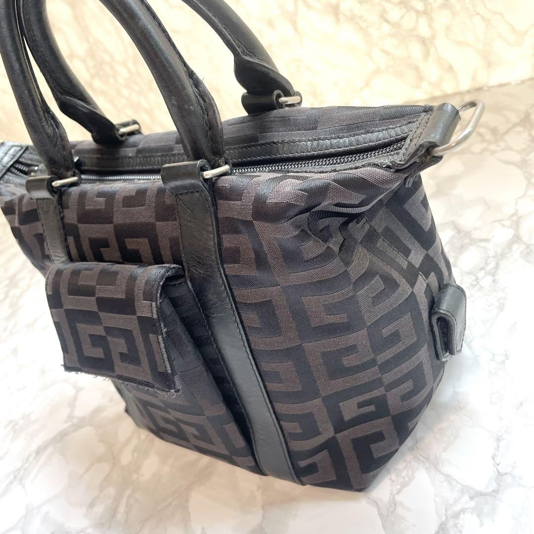 GIVENCHY Hand Bag Tote Purse 4G Black Authentic