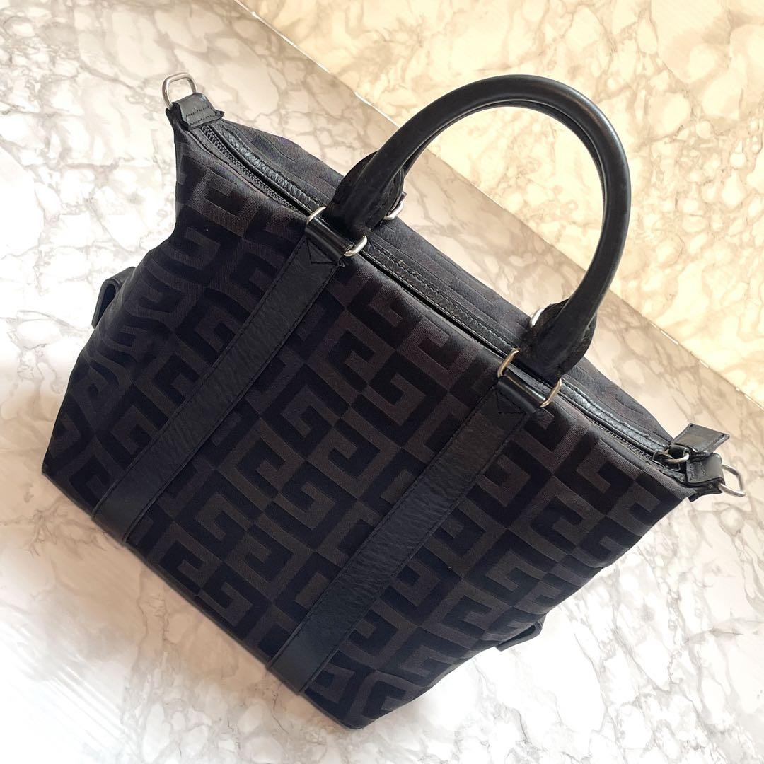 GIVENCHY Hand Bag Tote Purse 4G Black Authentic