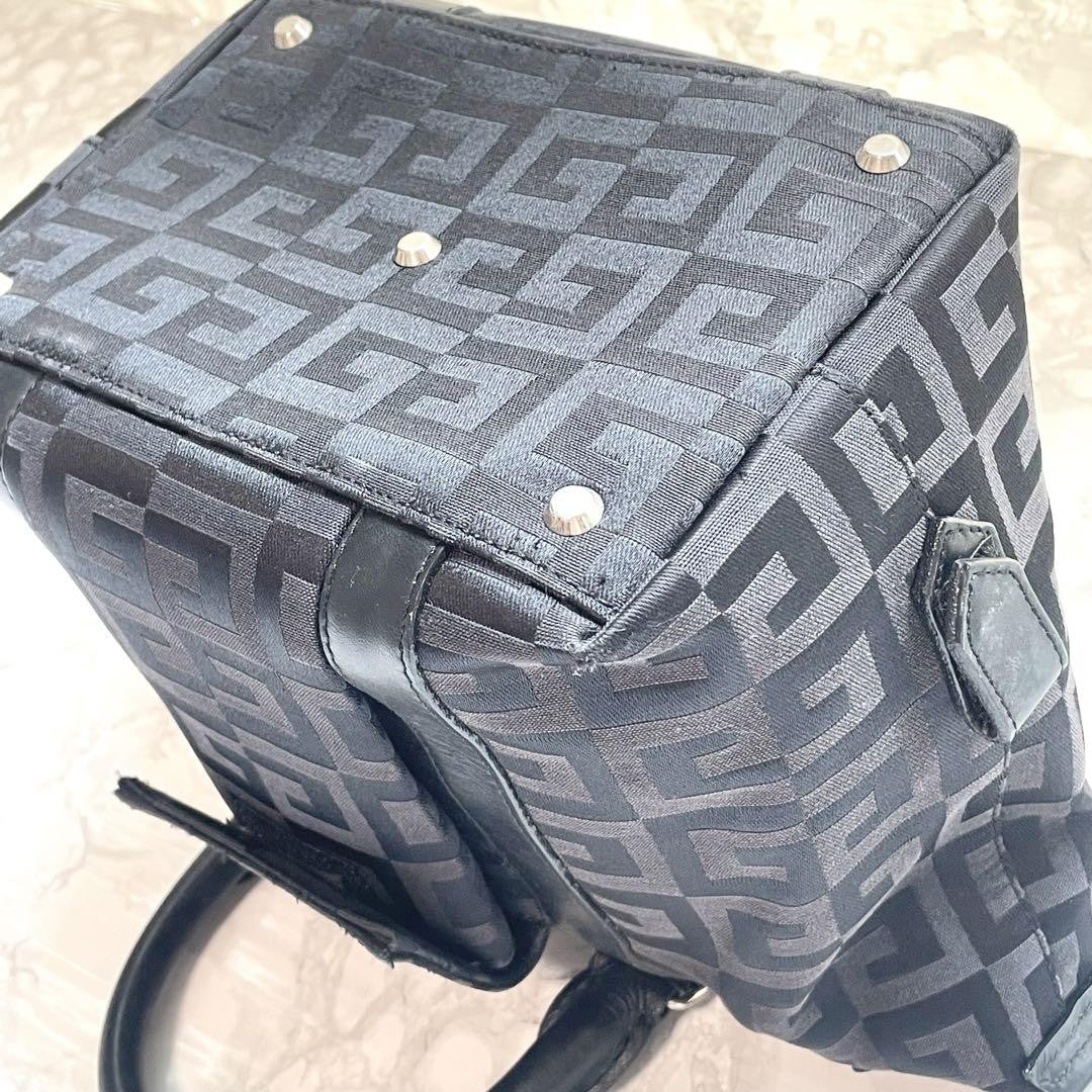 GIVENCHY Hand Bag Tote Purse 4G Black Authentic