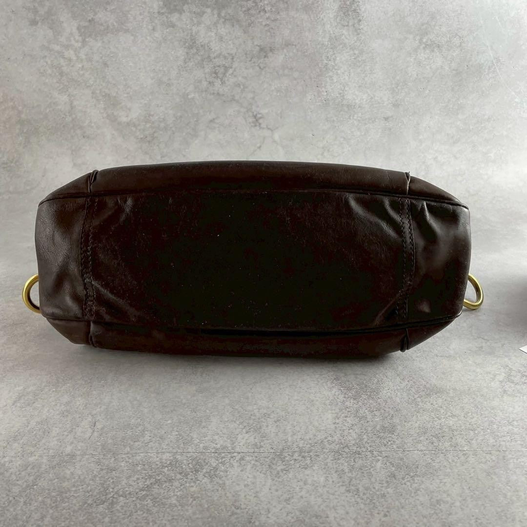 GIVENCHY Hand Shoulder Bag Tote Purse 2way Nightingale 4G Leather Brown Auth