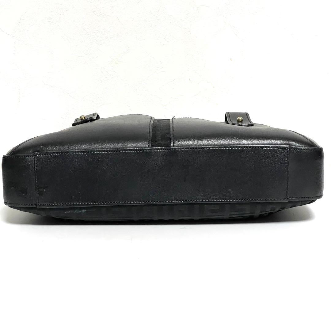 GIVENCHY Shoulder Bag Purse 4G Canvas Leather Black Authentic