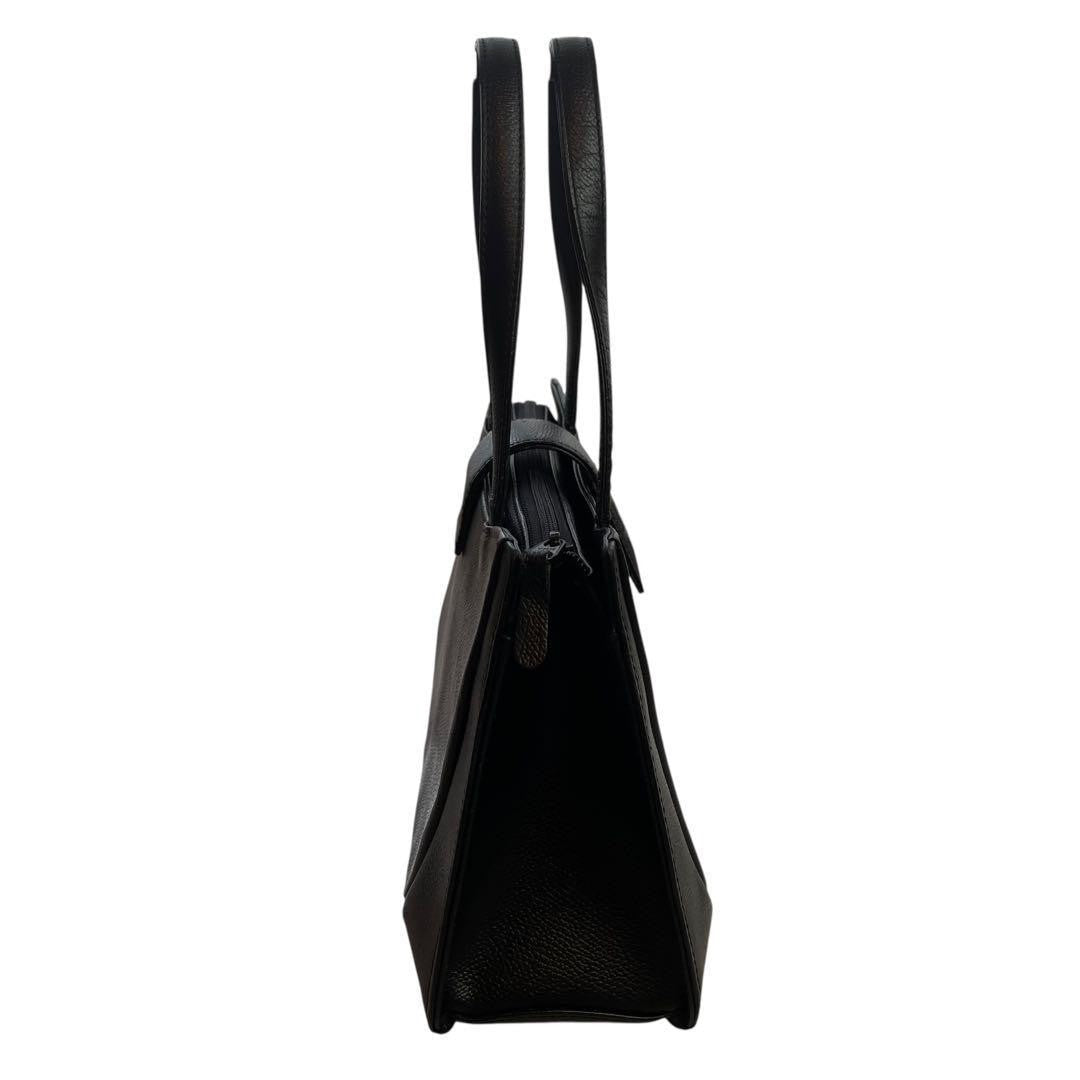 GIVENCHY Hand Bag Tote Purse 4G Leather Black Authentic
