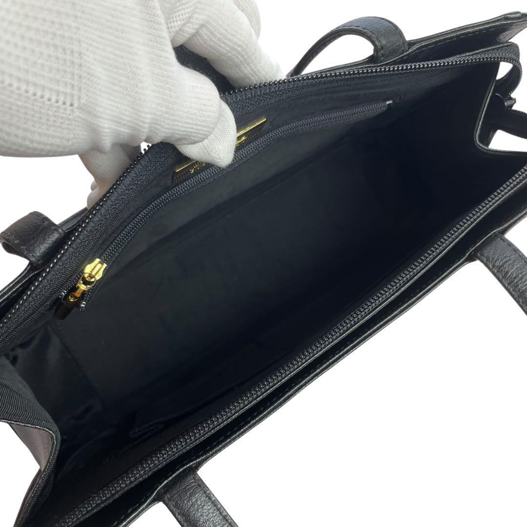 GIVENCHY Hand Bag Tote Purse 4G Leather Black Authentic