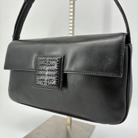 GIVENCHY Shoulder Bag Purse 4G Leather Black Authentic