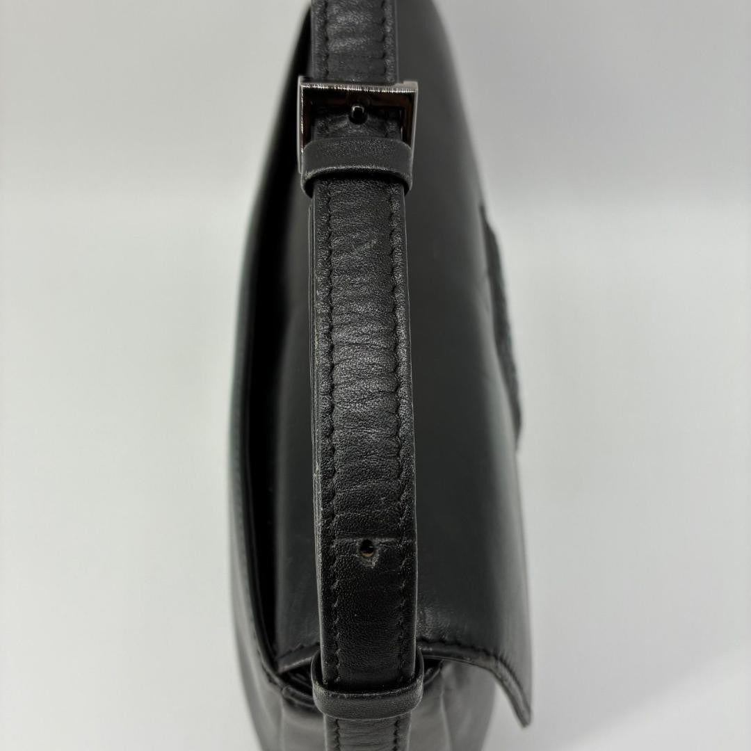 GIVENCHY Shoulder Bag Purse 4G Leather Black Authentic
