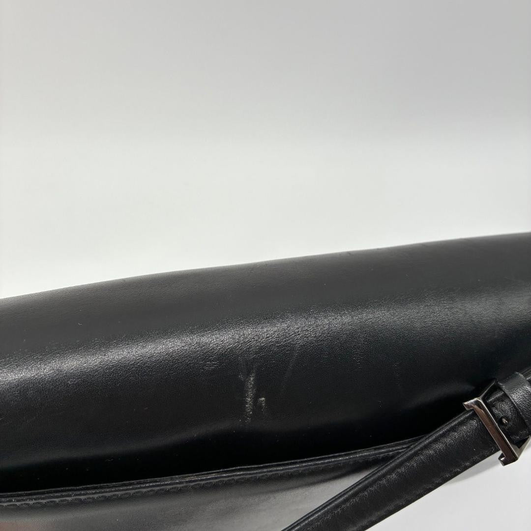 GIVENCHY Shoulder Bag Purse 4G Leather Black Authentic