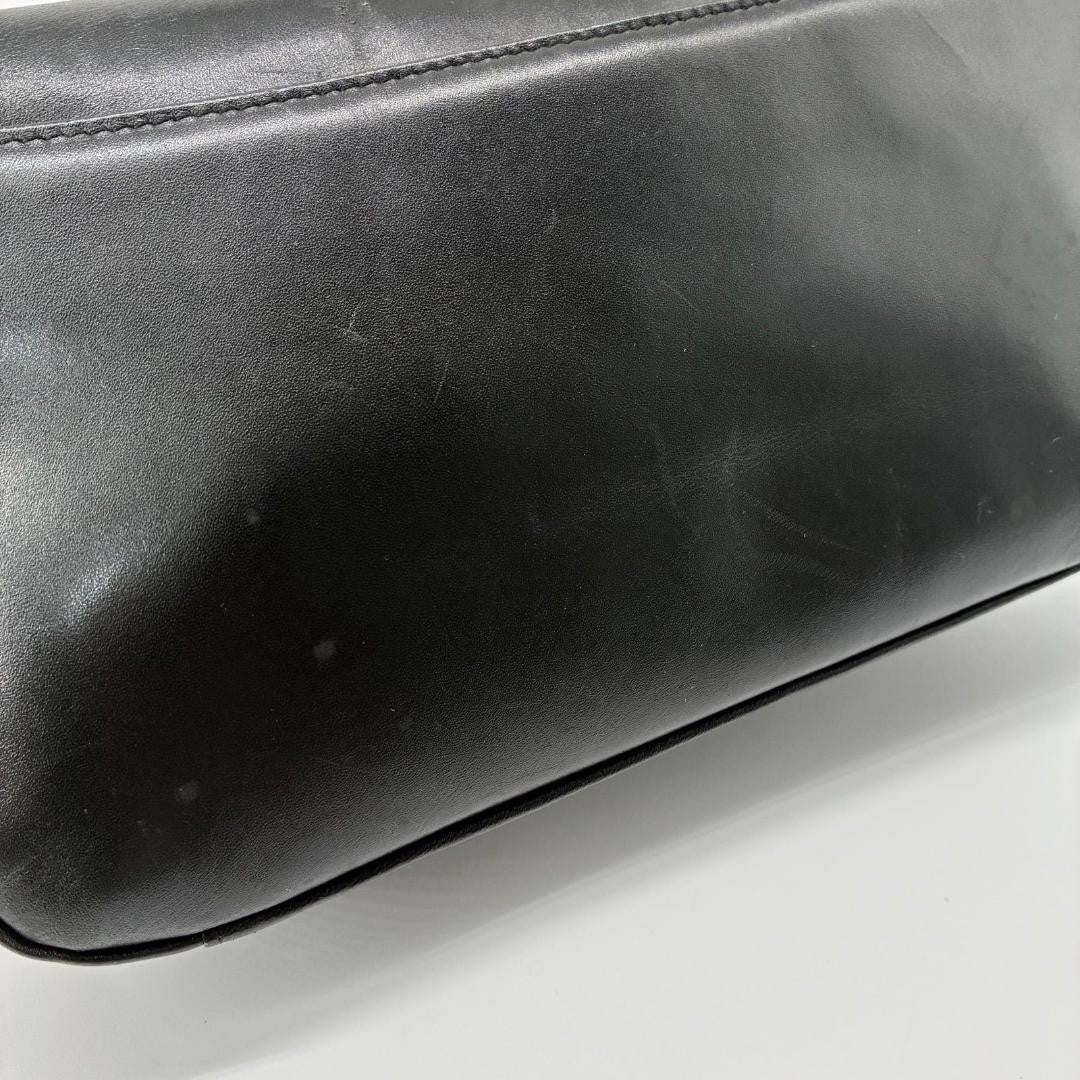 GIVENCHY Shoulder Bag Purse 4G Leather Black Authentic