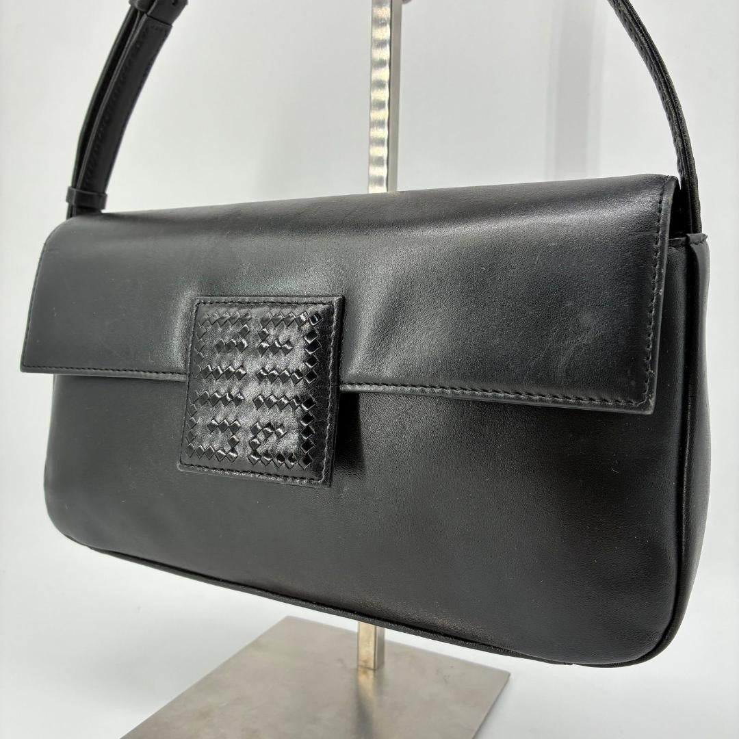 GIVENCHY Shoulder Bag Purse 4G Leather Black Authentic