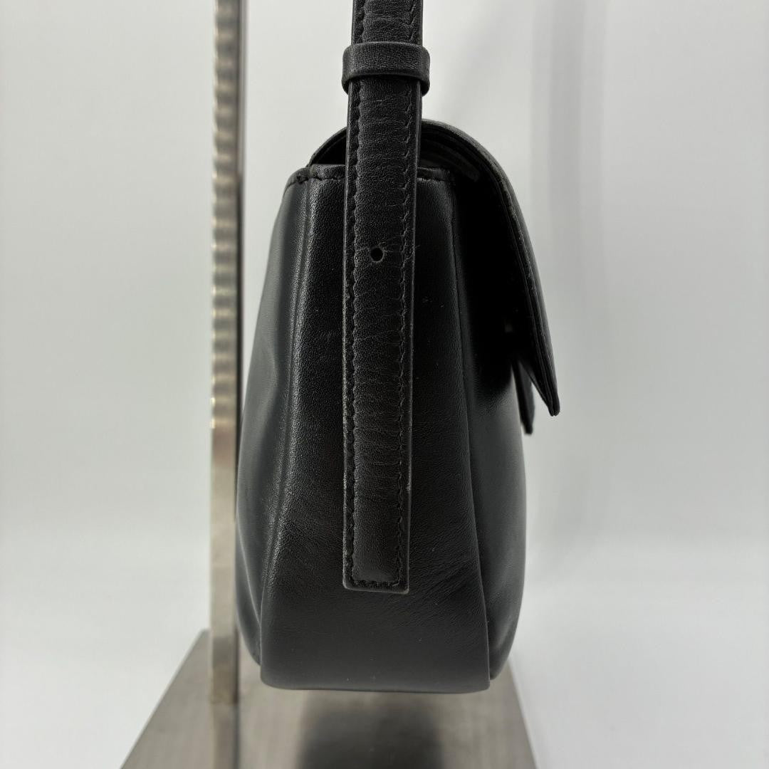GIVENCHY Shoulder Bag Purse 4G Leather Black Authentic