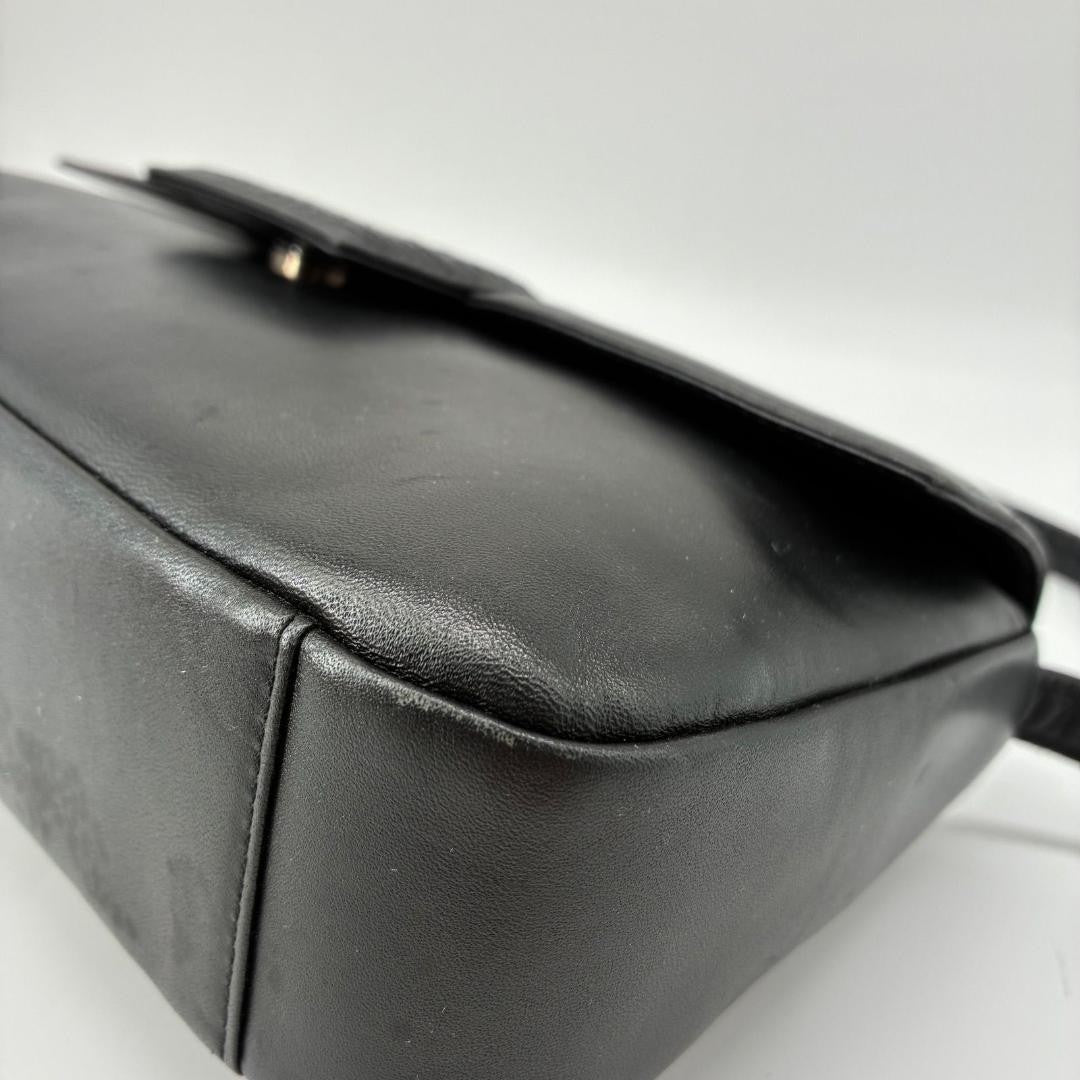 GIVENCHY Shoulder Bag Purse 4G Leather Black Authentic