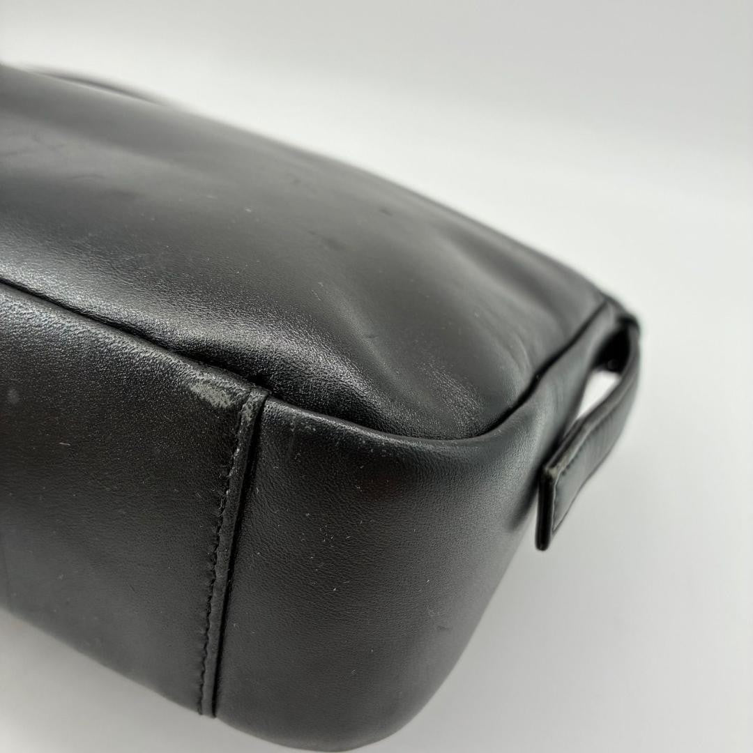 GIVENCHY Shoulder Bag Purse 4G Leather Black Authentic