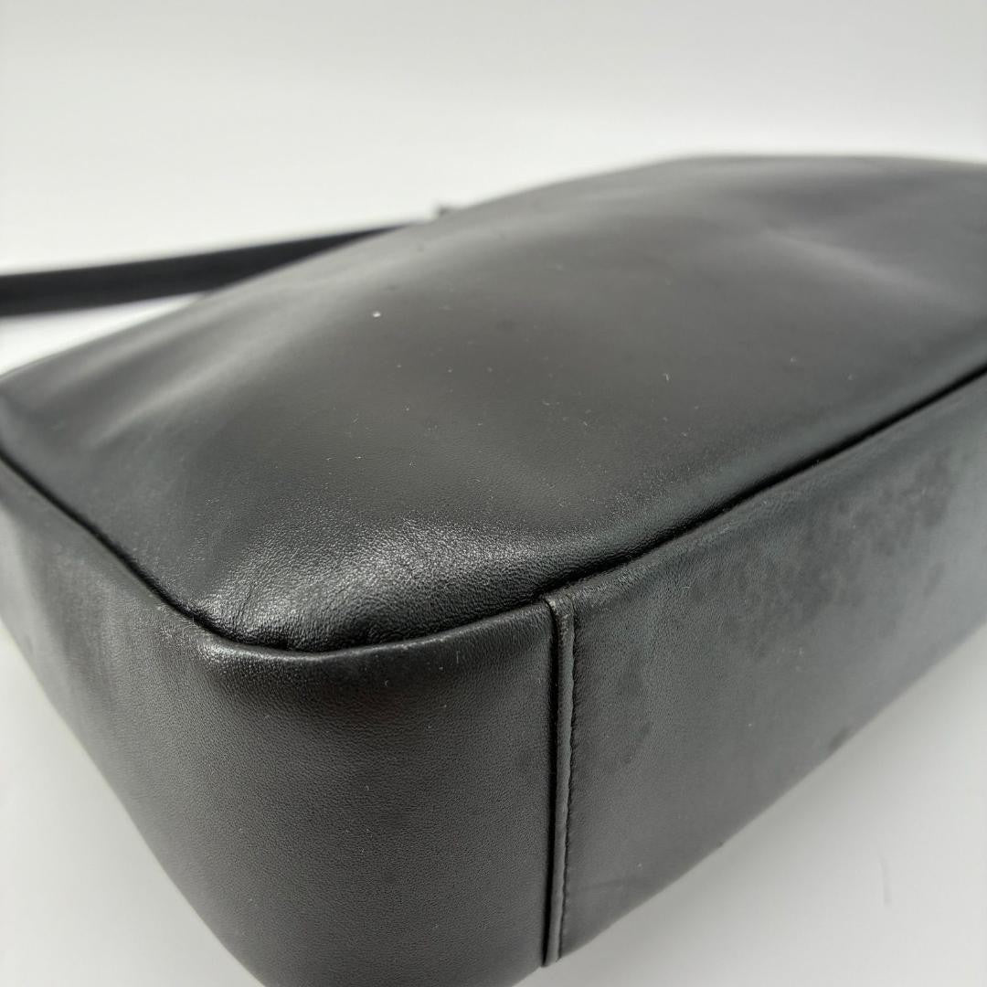 GIVENCHY Shoulder Bag Purse 4G Leather Black Authentic