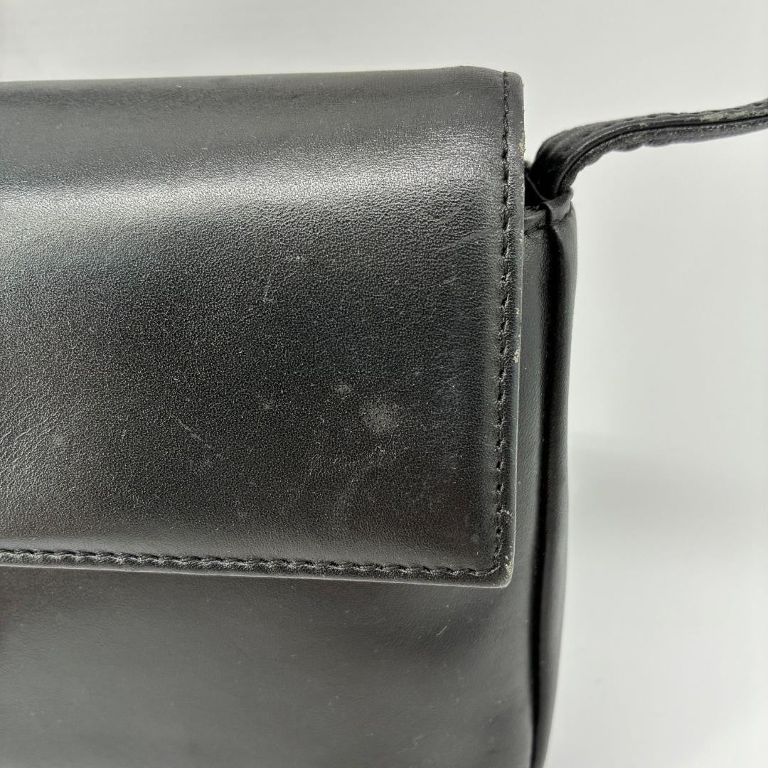 GIVENCHY Shoulder Bag Purse 4G Leather Black Authentic
