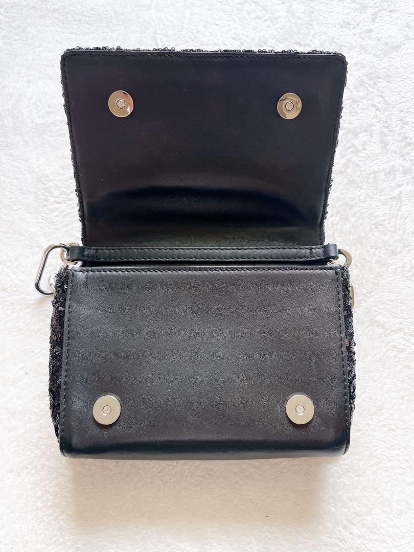 Dolce & Gabbana Shoulder Bag Purse DGGIRLS Black Authentic