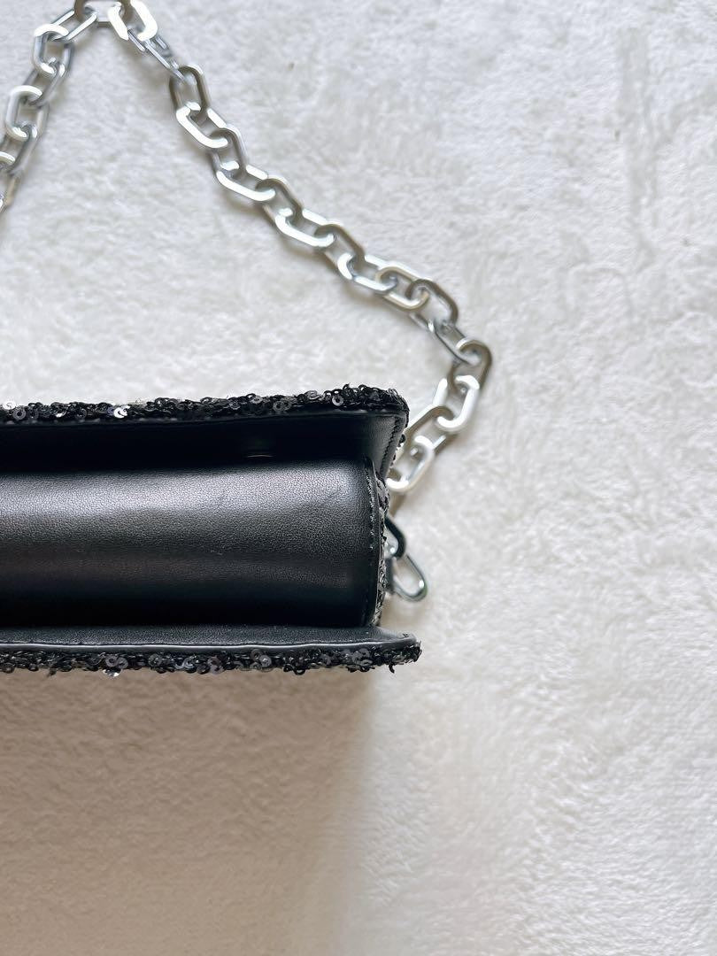 Dolce & Gabbana Shoulder Bag Purse DGGIRLS Black Authentic