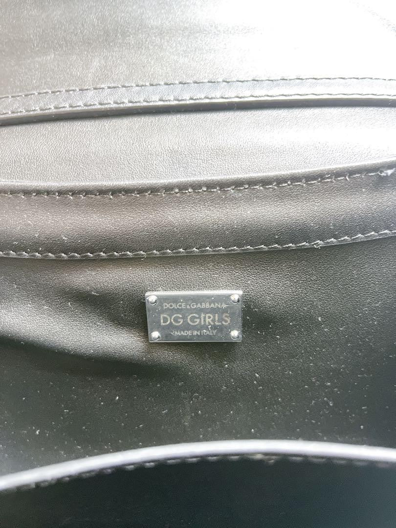 Dolce & Gabbana Shoulder Bag Purse DGGIRLS Black Authentic