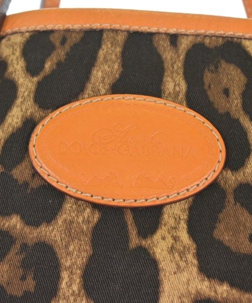 Dolce & Gabbana Hand Bag Tote Purse Leopard Brown Beige Authentic