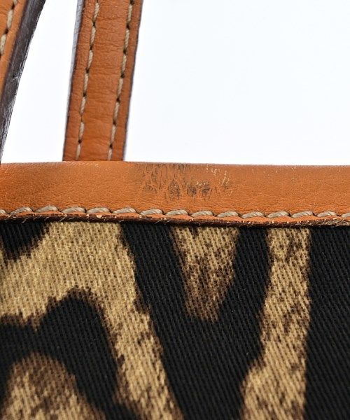 Dolce & Gabbana Hand Bag Tote Purse Leopard Brown Beige Authentic