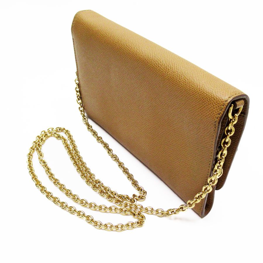 Dolce & Gabbana Shoulder Bag Purse Leopard Leather Camel Authentic