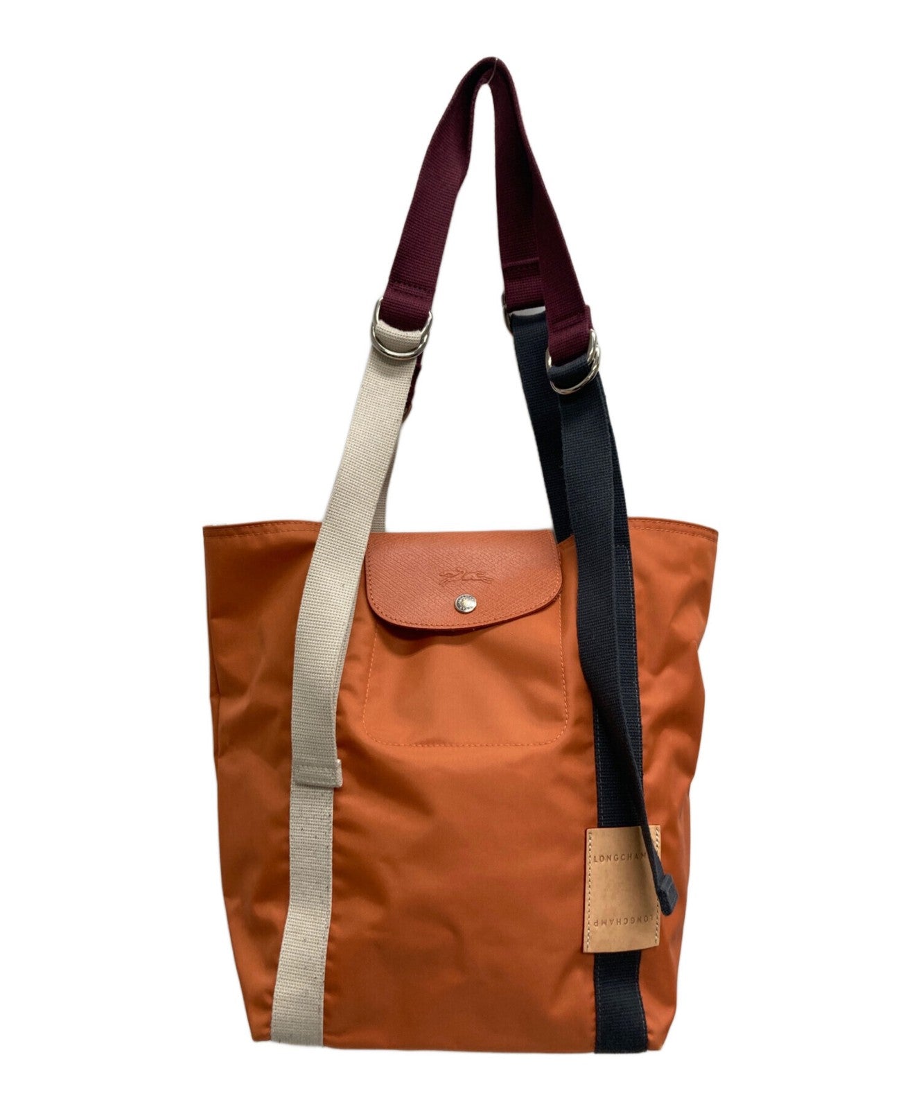 Longchamp Hand Bag Tote Purse LE PLIAGE RE-PLAY Brown Authentic