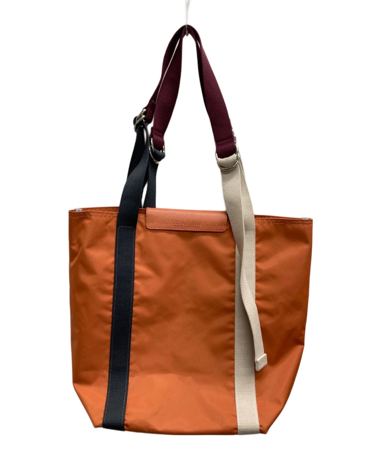 Longchamp Hand Bag Tote Purse LE PLIAGE RE-PLAY Brown Authentic