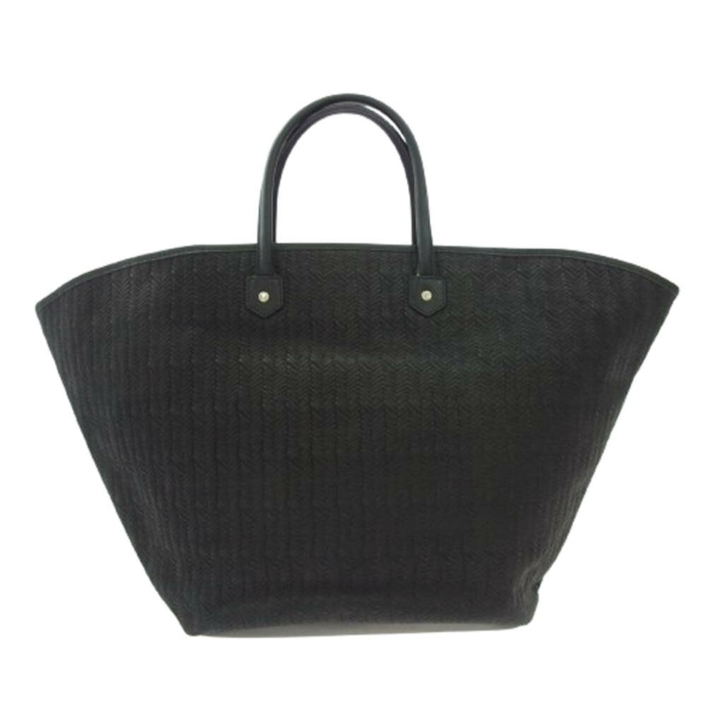 Longchamp Hand Bag Tote Purse Leather Black Authentic