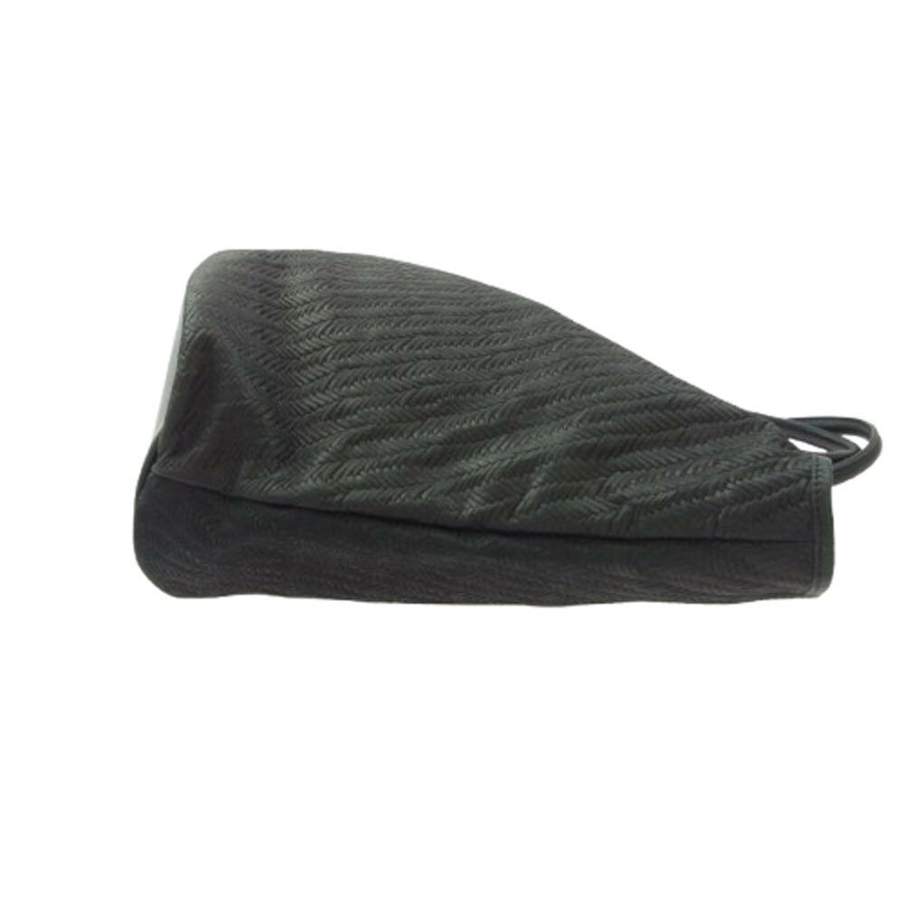 Longchamp Hand Bag Tote Purse Leather Black Authentic