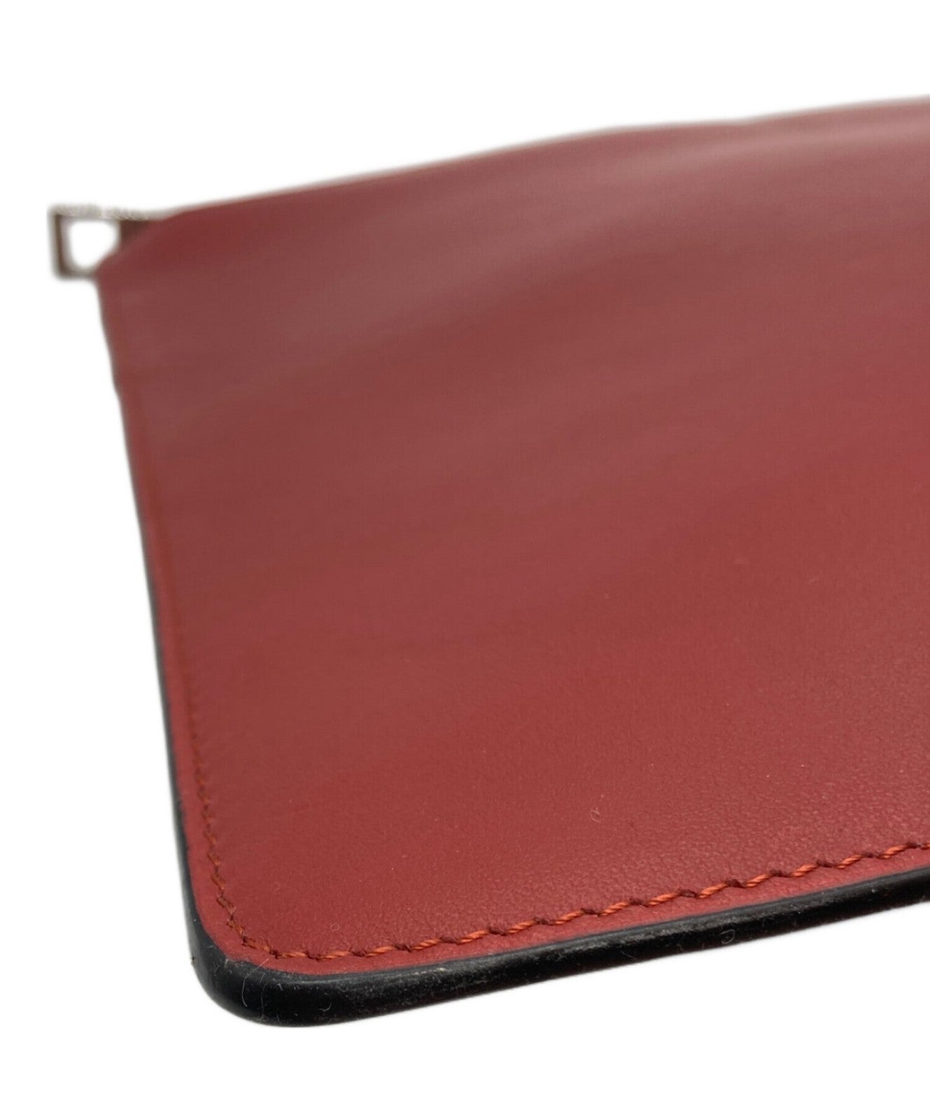 LOEWE Clutch Bag Second Bag Anagram Red Authentic