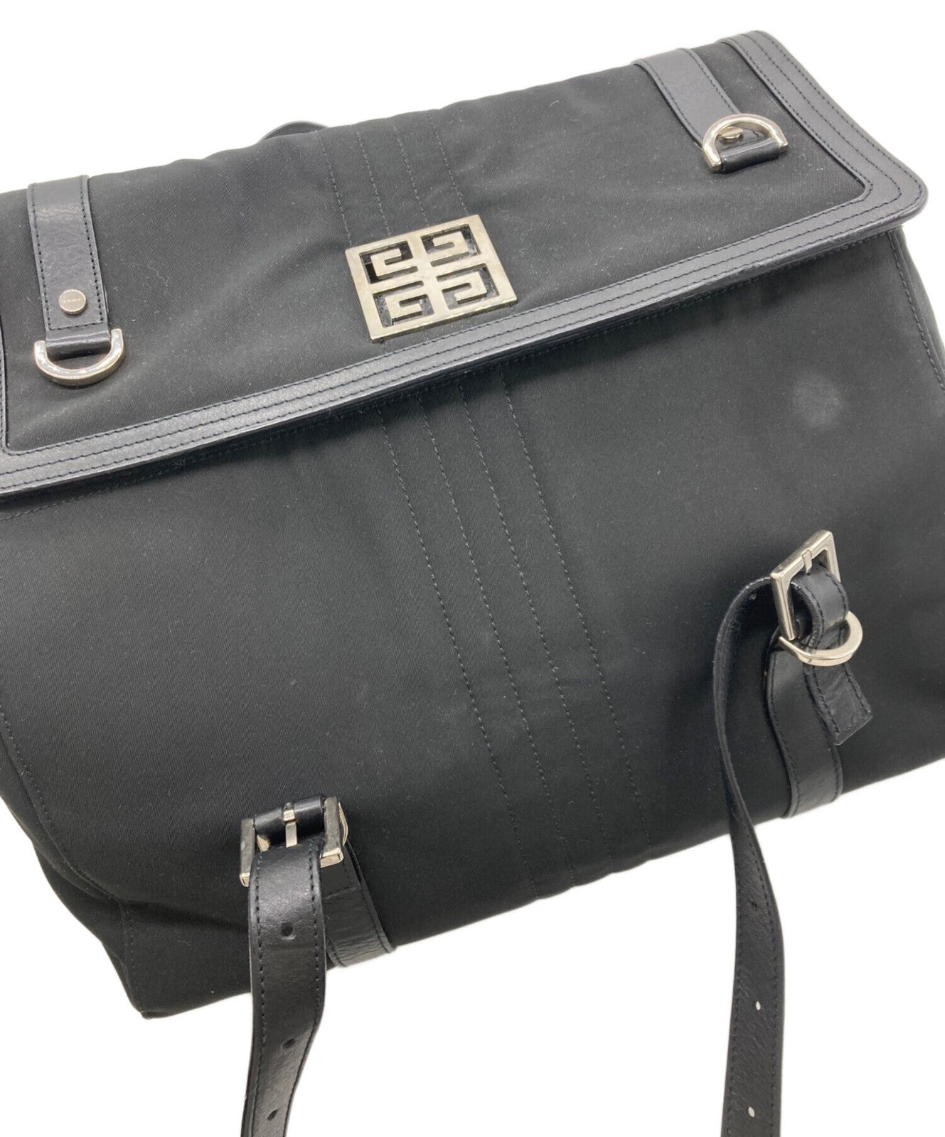 GIVENCHY Hand Bag Tote Purse 4G Black Authentic