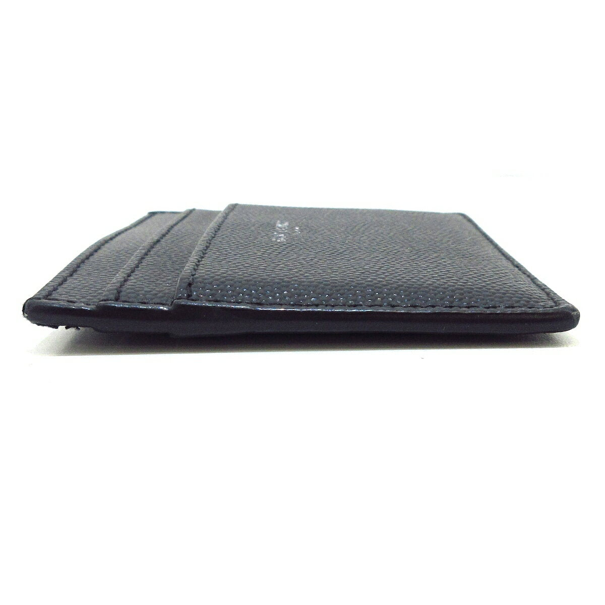 Saint Laurent Paris Card Case Holder Wallet Compact Purse Logo Leather Black