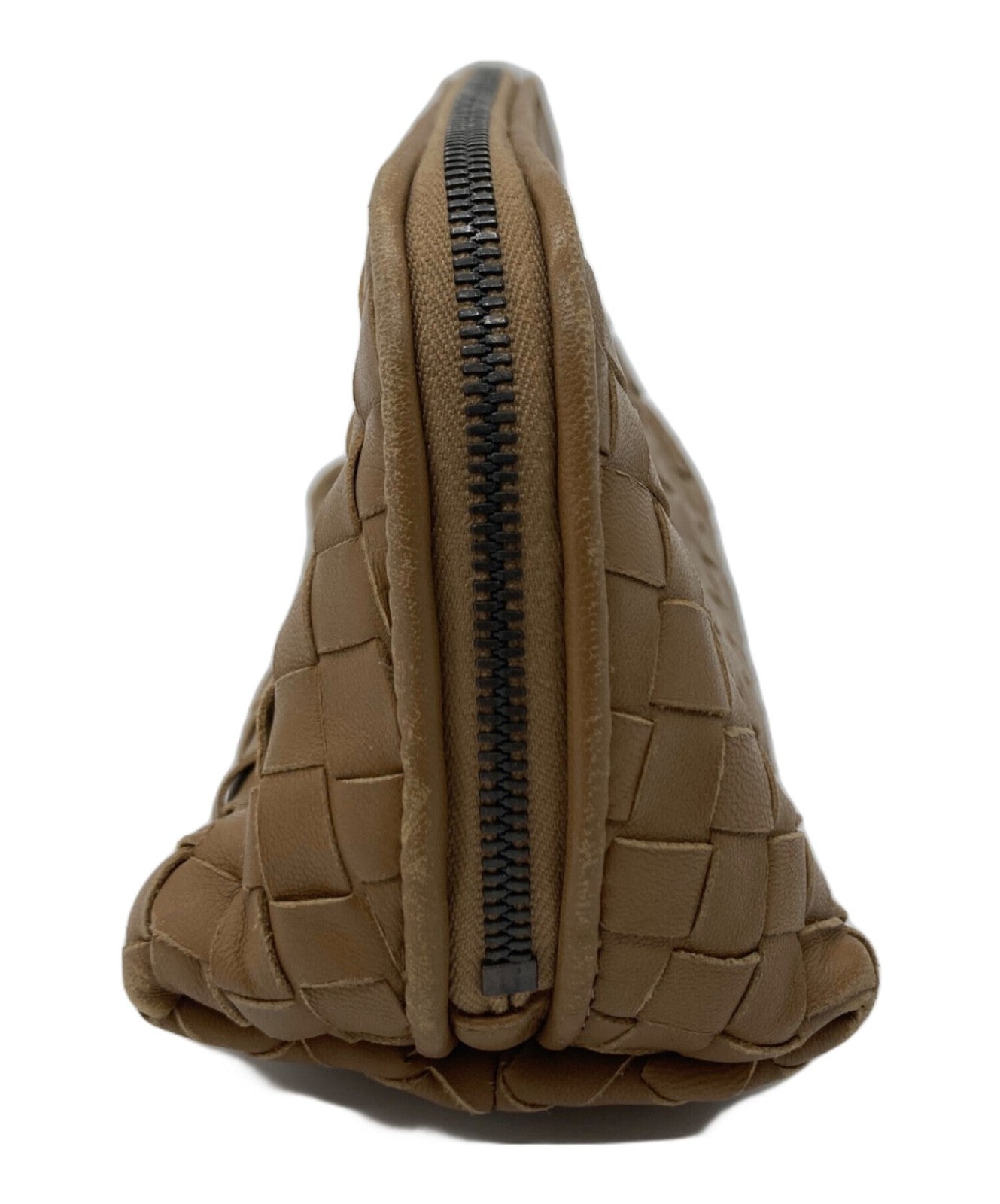 BOTTEGA VENETA Accessory Pouch Hand Pouch Intrecciato Brown Authentic