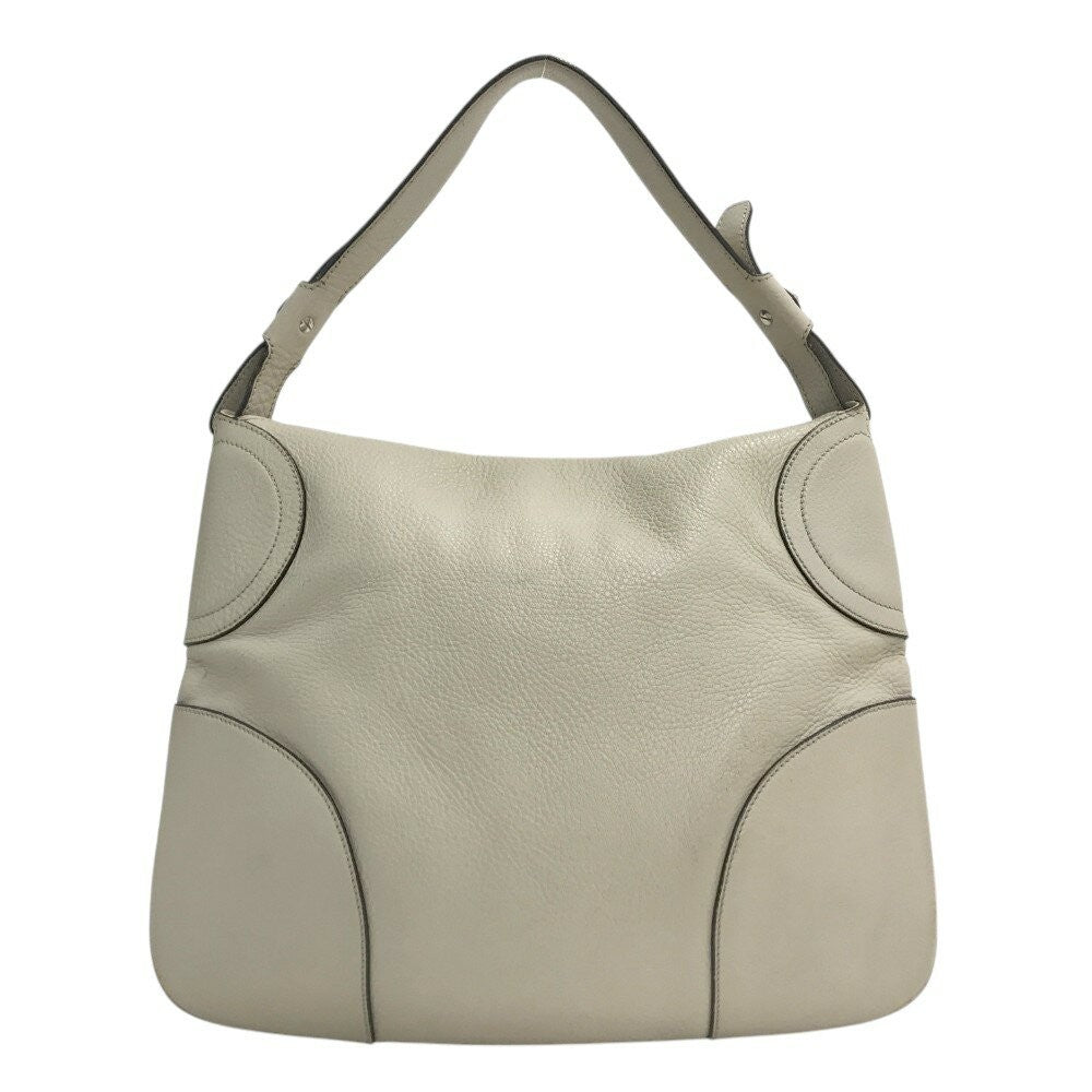 Salvatore Ferragamo shoulder bag Purse Gancini Gray Women's Authentic Used