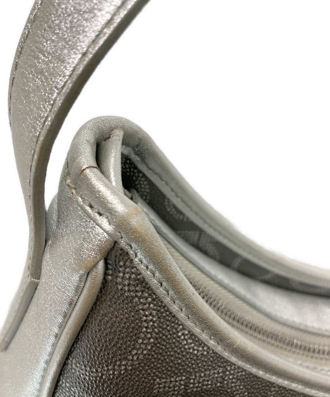 Salvatore Ferragamo shoulder bag Purse Gancini Silver Women's Authentic Used