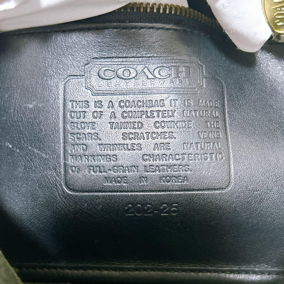 COACH Shoulder Bag Purse Turn Lock Leather Black Authentic