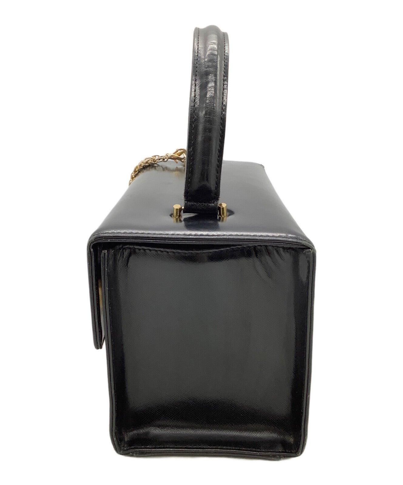 VERSACE Hand Bag Tote Purse Black Authentic