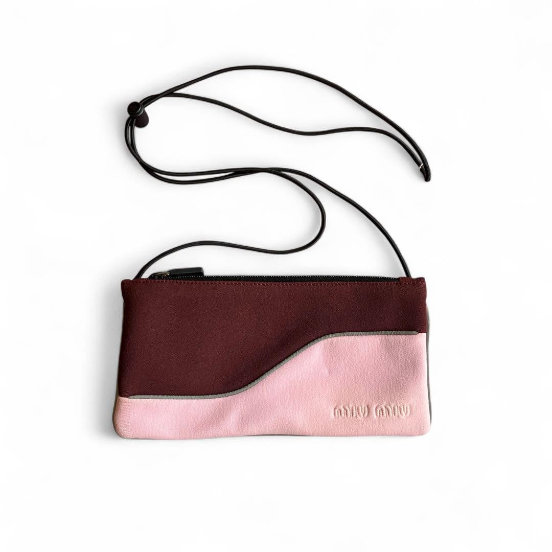 MIU MIU Shoulder Bag Purse Logo Authentic