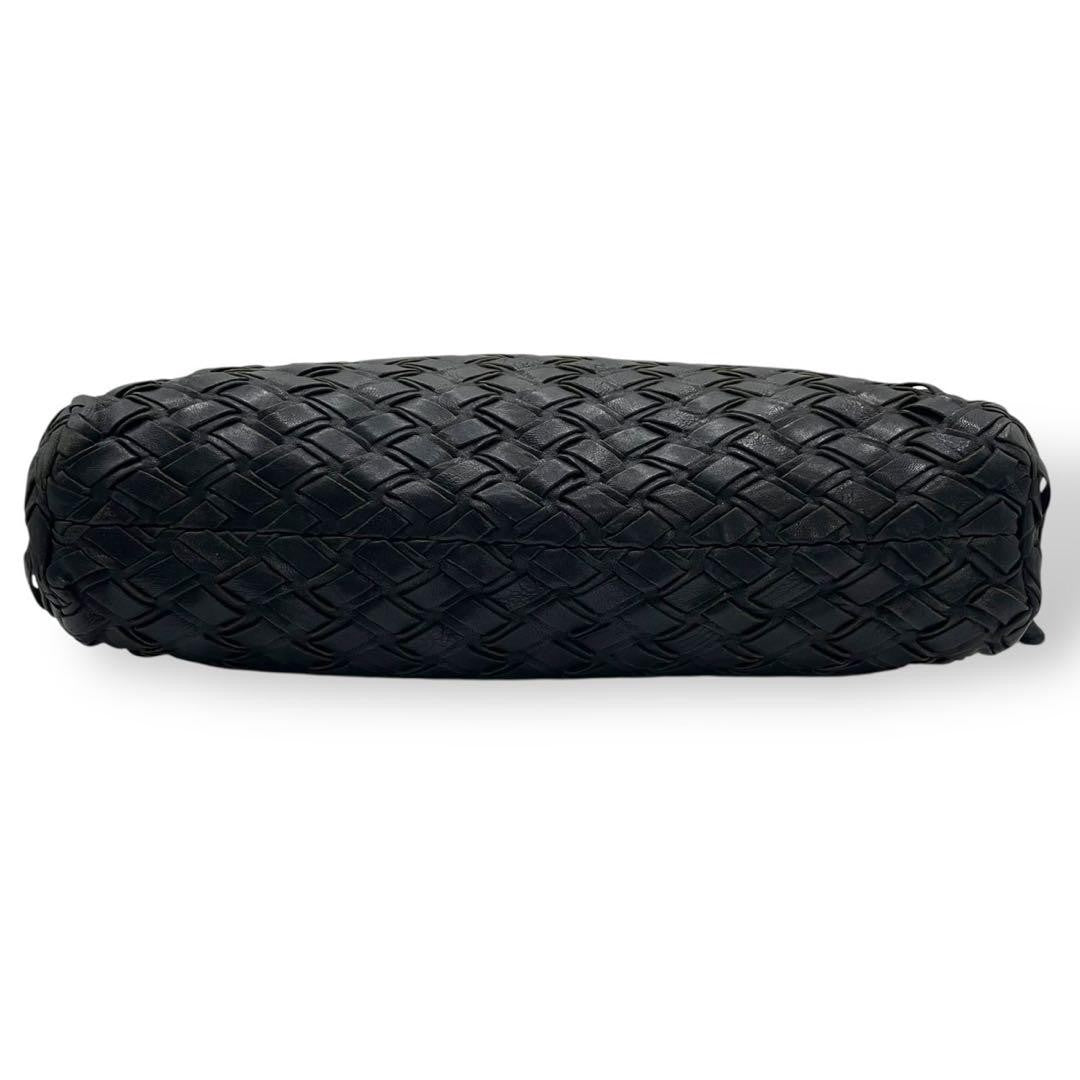MIU MIU Clutch Bag Second Bag Leather Black Authentic