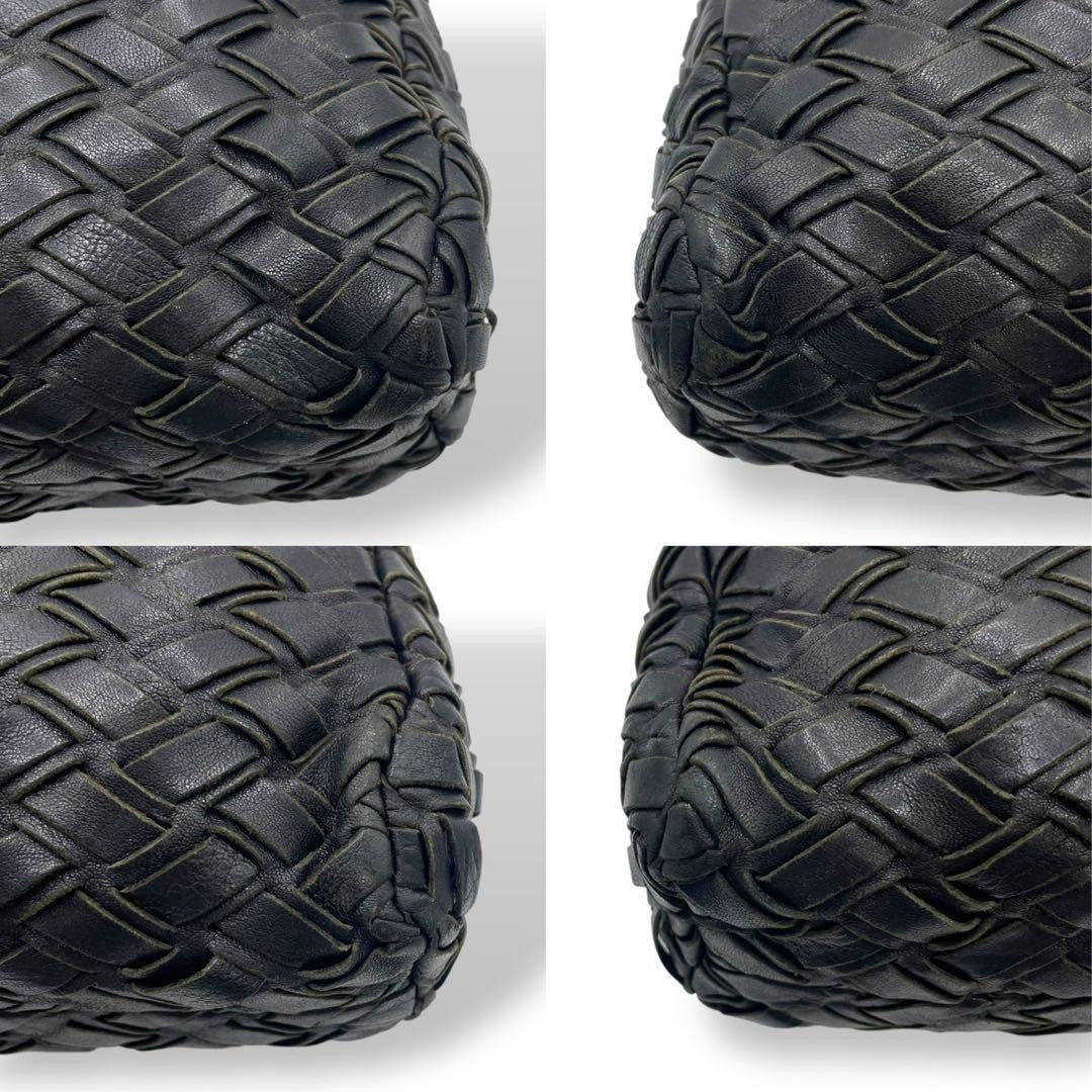 MIU MIU Clutch Bag Second Bag Leather Black Authentic