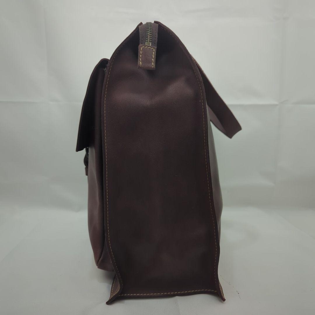 MIU MIU Hand Bag Tote Purse Leather Dark Brown Authentic