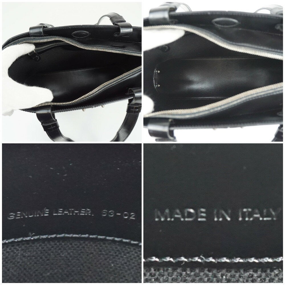 TOD'S Hand Bag Tote Purse Black Authentic