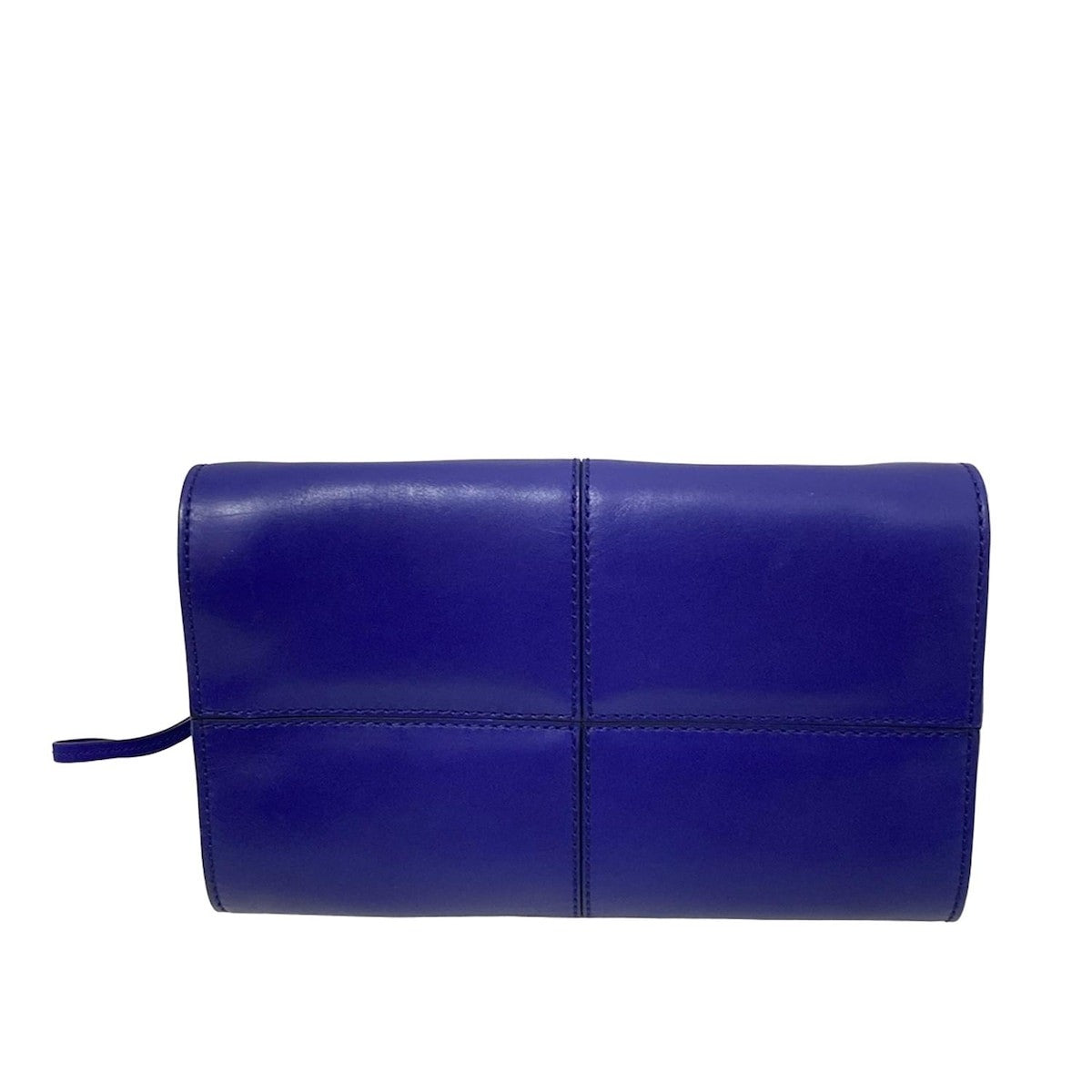TOD'S Mini Hand Bag Tote Purse Leather Navy Authentic