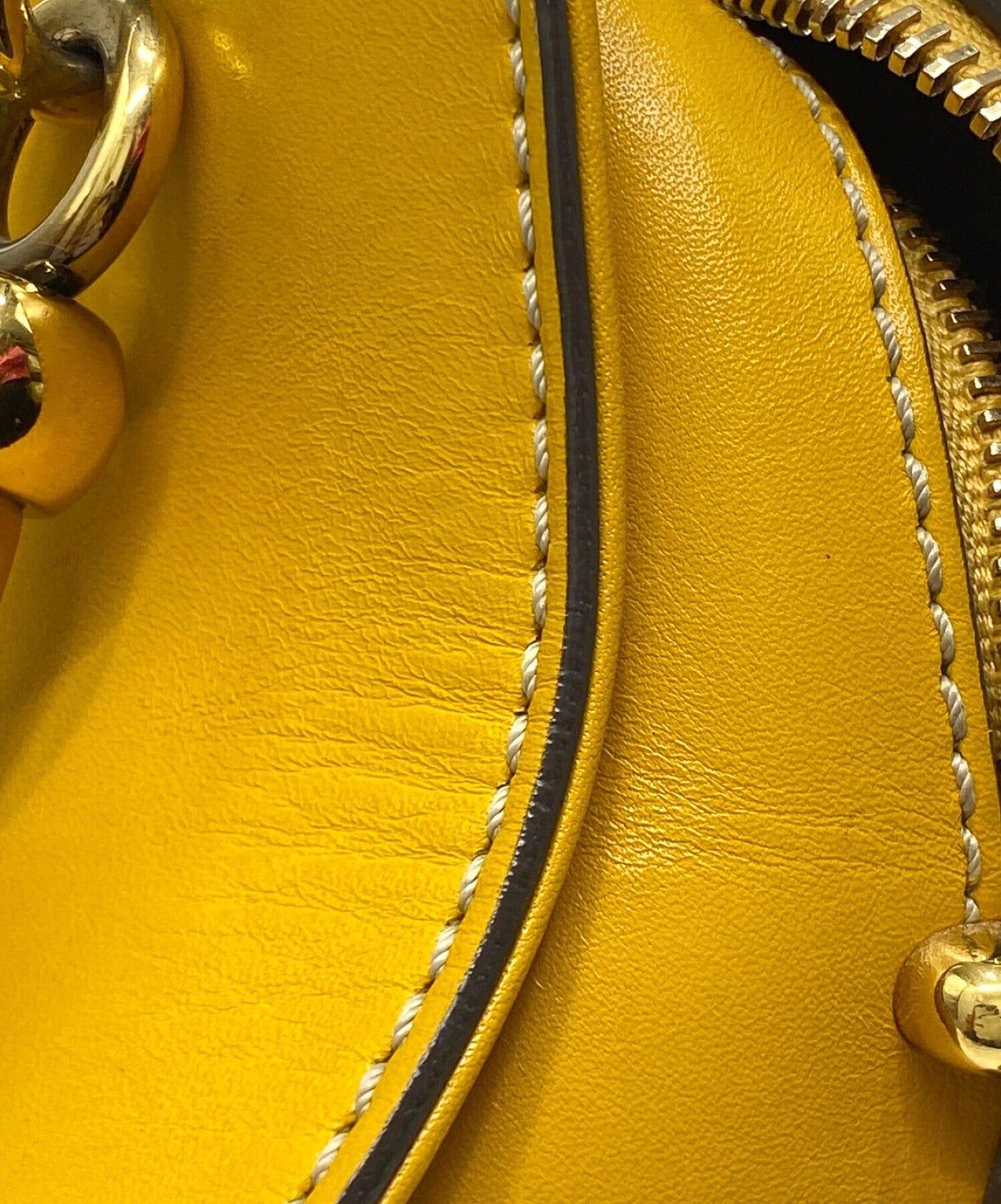 TOD'S Mini Hand Shoulder Bag Tote Purse 2way SELLA Mustard Authentic