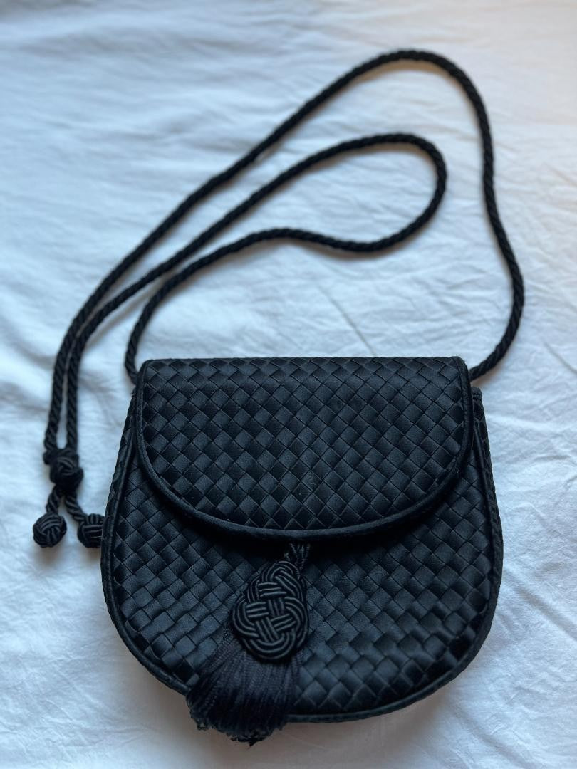 BOTTEGA VENETA Accessory Pouch Hand Pouch Intrecciato Black Authentic