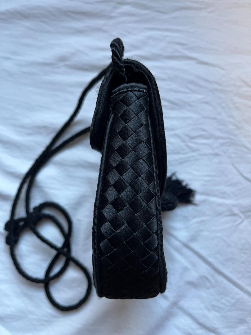 BOTTEGA VENETA Accessory Pouch Hand Pouch Intrecciato Black Authentic